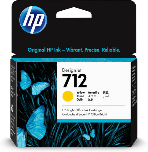 HP 712 29-ml Yellow DesignJet Ink Cartridge HP 712 29-ml Yellow DesignJet Ink Cartridge